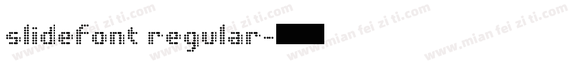 slidefont regular字体转换